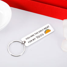 Load image into Gallery viewer, Funny Gift Keychain for Boyfriend Husband Him Naughty Cute Gift for Men Hubby Couple Fiancé Groom from Girlfriend Wife for Anniversary Valentines Day Birthday Wedding Christmas Engagement Taco Keyring
