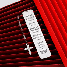 Load image into Gallery viewer, Christian Gifts Bookmark for Women Bible Verse Inspirational Religious Bookmark for Daughter Girls Book Lovers Christmas Stocking Stuffers Birthday Gift for Friends Sister Goddaughter Baptism Church
