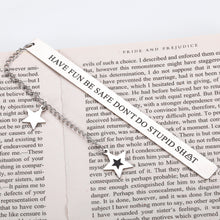 Load image into Gallery viewer, Graduation Gift Bookmark for Son Daughter from Mom Dad Funny Bookmarks for Boys Girl Teen Him Her Men Women Gag Gift for New Driver Book Lover 2022 Grads Cute Christmas Valentines Birthday Present
