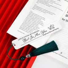 Load image into Gallery viewer, Bookmark Gift for Women Inspirational Gift for Mom Daughter Girls Student Men Friends Booklovers Kids Teen for Birthday Christmas Valentine's Day Graduation Metal Book Marks with Tassels
