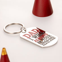 Load image into Gallery viewer, Dad Birthday Gifts from Daughter Funny Keychain for Father Step Dad Stepdaughter Fathers Day Christmas Gifts for Stepfather Daddy I Will Always Be Your Little Girl Wedding Keyring
