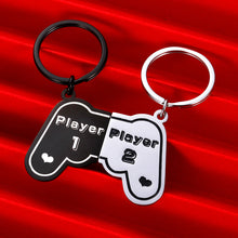 Load image into Gallery viewer, Funny Gifts Keychains Set for Boyfriend Husband Him Fiance Couples Valentine's Day Birthday I Love You Gift for Men Friends BFF from Girlfriend Wife Her Anniversary Wedding Player 1 2 PCS PC Gamer
