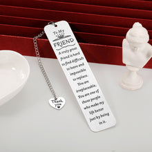 Load image into Gallery viewer, Best Friend Gift for Women Friendship Bookmark Gifts for Best Friend Book Lover Besties BFF Friends Sentimental Gifts for Friend Coworkers Birthday Valentines Day Gifts for Female Friends Girls
