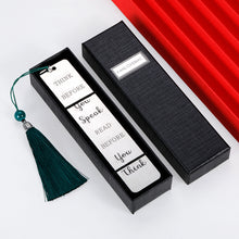 Load image into Gallery viewer, Birthday Gifts Bookmark with Tassel for Him Her Men Women Friend Book Lover Nurse Student Teacher Book marker with Meaningful Quote Christmas Anniversary Graduation Gifts for Daughter Son from Mom Dad
