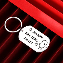Load image into Gallery viewer, Funny Father’s Day Gifts Dad Keychain from Daughter Son Kids Birthday Valentine Wedding Gift for Daddy Stepdad First Time Father Gift to Husband from Wife Girlfriend -Happy Farters Day
