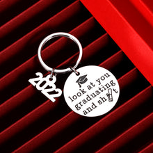 Load image into Gallery viewer, Graduation Gifts for Him Class of 2022 Funny Keychain for Boys Women Men Student Grad College University High Senior Middle School Teen Best Friend Son Daughter Birthday Gift
