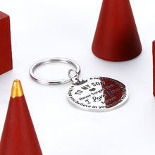 Load image into Gallery viewer, I Love You to My Son Gifts Keychain from Mom Dad Christmas Inspirational Gift Birthday for Stepson Graduation Wedding Fathers Day Valentine Day Back to School 16 Teen Boys Him Men Stocking Stuffers
