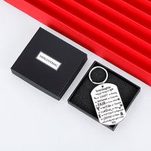 Load image into Gallery viewer, to My Daughter Gift Funny Keychain for Daughter Stepdaughter Inspirational Keyring from Mom Dad Birthday Christmas Valentines Day Graduation Anniversary 16 Adults Teen Girls Princesses Mother’s Day
