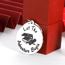 Load image into Gallery viewer, Graduation Gifts for Class of 2021 Keychain Senior College Junior High School Masters Nurse Law Grads Inspirational Gift for Daughter Son from Mom Dad for Best Friend Men Women Funny Keychain Present
