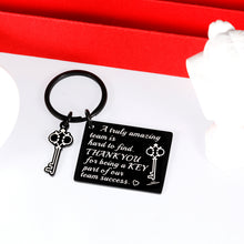 Load image into Gallery viewer, Thank You Gifts Keychain Employee Coworker Gift for Women Men Boss Ladies Team Employee Appreciation Retirement Going Away Farewell Leaving Office Stuff Bosses Day Birthday Christmas Goodbye Gift
