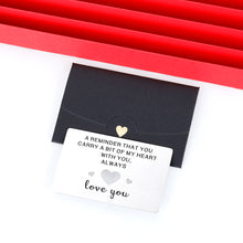 Load image into Gallery viewer, Funny Anniversary Gif for Husband Boyfriend Engraved Wallet Insert Card from Girlfriend Wife Christmas Birthday Valentines Day Wedding Stocking Stuffers for Son Daughter Friend BFF Sister Brother
