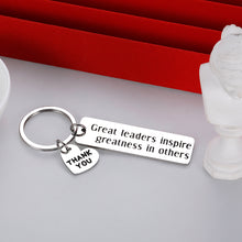 Load image into Gallery viewer, Boss Christmas Keychain Appreciation Gifts for Leaders Mentor Supervisor Men Women Office Birthday Thank You Leaving Going Away Retirement Gift for Manager Him Her from Coworker Colleague Farewell
