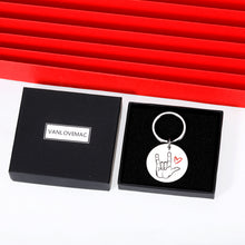 Load image into Gallery viewer, I Love You ASL Gifts Sign Language Keychain for Boyfriend Husband Men Women Girlfriend Son Him ASL Interpreter Teacher Deaf for Christmas Valentines Birthday New Year Gift
