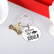 Load image into Gallery viewer, Graduation Gifts Class of 2021 Keychain for College High School Junior Senior Students Nurse Law Graduate Friend Men Women Inspirational Key-Chain Graduation Keepsake Present for Her Him Daughter Son
