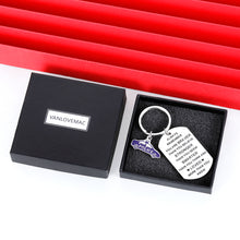 Load image into Gallery viewer, Police Officer Gifts Keychain Inspirational Cop Gift for Husband Boyfriend Son Daughter Police to Be Boys Girls Student Gift from Mom Dad Wife for Women Men Always Remember You are Braver Keyring Tag
