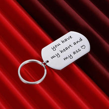 Load image into Gallery viewer, VANLOVEMAC Valentines Day Gift Keychain for Husband Boyfriend From Girlfriend Wife Anniversary Birthday Gifts For Couple Keyring Women Men You Have My Heart Him Her Wedding
