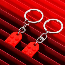 Load image into Gallery viewer, Couples Matching Stuff Gifts for Boyfriend Girlfriend Best Friend Christmas Valentines Day Gifts for Him Her Wife Husband Fiance Fiancée Anniversary Birthday Wedding Present Red Heart Brick Keychain
