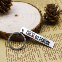 Load image into Gallery viewer, Best Friends Gifts Keychain Pendant - You Are My Person Key Ring Charm, Best Gift for Friends,Wife Husband,GF, BFF and Loved Ones (Gift Package)
