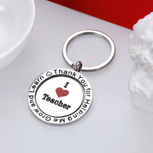 Load image into Gallery viewer, Funny Teacher Week Gifts Thank You Teacher Keychain Appreciation Gift for Women Men Best Teachers Graduation Keyring for Preschool Teachers Birthday Gift Nana Christmas Valentines Day Gifts
