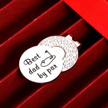 Load image into Gallery viewer, VANLOVEMAC from Daughter Wife Son Golf Ball Markers Dad Gift for Stepdad New Daddy Dad in Law Men Grandpa Husband Funny Gift for Golfer Valentine's Day Birthday with Hat Clip
