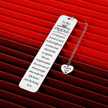 Load image into Gallery viewer, Best Friend Gift for Women Friendship Bookmark Gifts for Best Friend Book Lover Besties BFF Friends Sentimental Gifts for Friend Coworkers Birthday Valentines Day Gifts for Female Friends Girls
