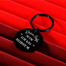 Load image into Gallery viewer, Boyfriend Gifts from Girlfriends Christmas Gifts for Men Him Husband Wife Fiance Couple Groom Hubby Valentines Day Birthday Wedding Anniversary Presents Cute Drive Safe Keychains from Wife Women
