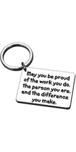 Load image into Gallery viewer, Coworker Appreciation Gift Keychain Thank You Gifts for Colleague Boss PM Manager Employee Motivation Present Goodbye Farewell Going Away Retirement Thanksgiving Christmas Gifts for Coach Teacher
