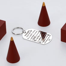 Load image into Gallery viewer, to My Daughter Gift Funny Keychain for Daughter Stepdaughter Inspirational Keyring from Mom Dad Birthday Christmas Valentines Day Graduation Anniversary 16 Adults Teen Girls Princesses Mother’s Day

