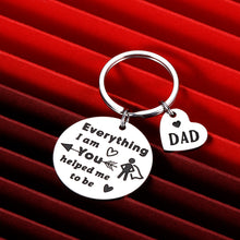 Load image into Gallery viewer, Father’s Day Gifts Keychain for dad Daddy Stepdad from Daughter Son Kids First Time Father Dad-to-be Gift for Husband Hubby from Wife Girlfriend Birthday Valentine Wedding Gifts for Men Him
