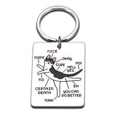 Load image into Gallery viewer, Cat Gifts for Cat Lovers Women Personalized Cute Keychain for Her Girl Girlfriend Boyfriend Sister Best Friend Kawaii Stuff for Christmas Birthday Anniversary Valentine's Day

