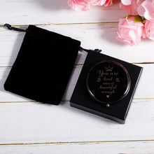 Load image into Gallery viewer, Inspirational Gifts for Daughters Compact Mirror Gifts for Women Birthday Gifts for Sisters Stepdaughter Goddaughter Best Friends Female Girls Her Pocket Makeup Mirror for Valentine's Day Graduation
