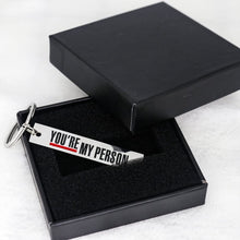 Load image into Gallery viewer, Best Friends Gifts Keychain Pendant - You Are My Person Key Ring Charm, Best Gift for Friends,Wife Husband,GF, BFF and Loved Ones (Gift Package)
