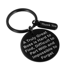 Load image into Gallery viewer, Boss Gift Keychain for Supervisor Leader Mentor Appreciation Gifts Birthday Keychain Thank You Gifts Retirement Leaving Gift from Coworker Colleague Women Men Lady Farewell Christmas Keyring
