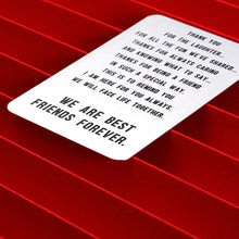 Load image into Gallery viewer, Friend Gift Funny Wallet Insert Card for BFF Women Men Friendship Appreciation Thank You Gift for Sister Brother Birthday Graduation Valentine’s Day Christmas Her Him Coworker card for Female Male
