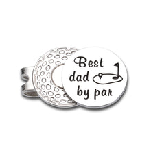 Load image into Gallery viewer, VANLOVEMAC from Daughter Wife Son Golf Ball Markers Dad Gift for Stepdad New Daddy Dad in Law Men Grandpa Husband Funny Gift for Golfer Valentine's Day Birthday with Hat Clip
