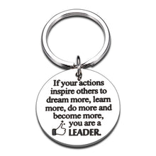 Load image into Gallery viewer, Boss Gifts Keychain for Men Women Leaders Boss Lady Christmas Birthday Boss Day Retirement Leaving Thank You Gifts for Coworkers Mentor Pm from Employee Valentine Present

