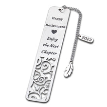 Load image into Gallery viewer, 2023 Retirement Gifts Bookmarks for Women Men Coworker Goodbye Farewell Gift for Boss Lady Teacher Happy Retirement
