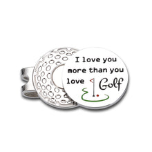 Load image into Gallery viewer, VANLOVEMAC Golf Ball Markers Gift for Men Husband Dad Golf Lover Accessories Valentine's Day Christmas Birthday Gift with Hat Clip
