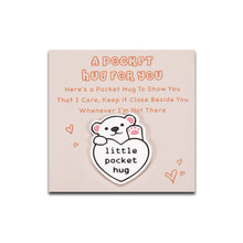 Load image into Gallery viewer, Pocket Hug Token Gift for Women Best Friend Boyfriend Girlfriend Cute Funny Gift for Son Daughter Sister Girls Keepsake Valentines Day Christmas Birthday Coin Present with Card

