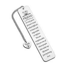 Load image into Gallery viewer, Best Friend Gift for Women Friendship Bookmark Gifts for Best Friend Book Lover Besties BFF Friends Sentimental Gifts for Friend Coworkers Birthday Valentines Day Gifts for Female Friends Girls
