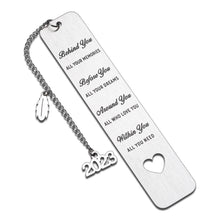 Load image into Gallery viewer, 2023 Graduation Gifts Inspirational Bookmark for Women Men College High Middle School Students Her Him Son Daughter Gift from Mom Dad Granddaughter Grandson Teacher Best Friend Book Lover Grad Gifts
