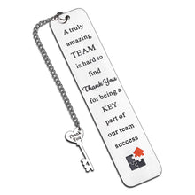 Load image into Gallery viewer, Team Boss Gifts Bookmarks for Coworkers Employee Appreciation Boss Day Thank You Gifts for Women Men Office Christmas Retirement Farewell Goodbye Gift for Leader Colleagues Staff PM Supervisor
