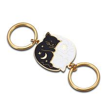 Load image into Gallery viewer, Couples Gifts Cute Keychain for Boyfriend Girlfriend Best Friend Christmas Valentines Day Matching Couple Stuff for Wife Husband Him Her Cat Lover Fiancée Anniversary Birthday Wedding Present Keyring
