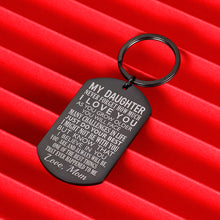 Load image into Gallery viewer, Daughter Gift from Mom Inspirational Keychain for Teen Girl Women from Stepmom
