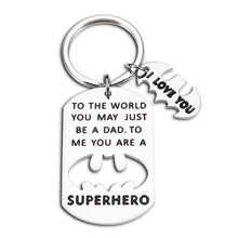 Load image into Gallery viewer, Fathers Day Dad Gifts Keychain from Daughter Son Wife Daddy Gift for Stepdad New Dad Husband Father of Bride Gift from Kids Stepdaughter Stepson Child Grandpa Christmas Birthday Valentine Men Him
