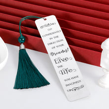 Load image into Gallery viewer, Inspirational Gift Class of 2021 Graduation Bookmark with Tassel for Senior College High School Student Teen Boys Girls Women Men Book Lovers Christmas Birthday for Her Him Friend Daughter Son
