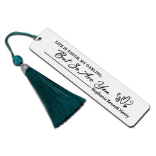 Load image into Gallery viewer, Bookmark Gift for Women Inspirational Gift for Mom Daughter Girls Student Men Friends Booklovers Kids Teen for Birthday Christmas Valentine's Day Graduation Metal Book Marks with Tassels
