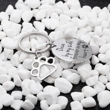 Load image into Gallery viewer, Loss of Pet Memorial Keychain Dog Cat Remembrance Jewelry Pet Sympathy Gift Dog Remembrance for Women Men Once by My Side Forever in My Heart Key Ring
