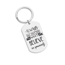 Load image into Gallery viewer, Inspirational 2021 Graduation Birthday Gift for Boys Girls Men Women Keychain for Best Friend Sister Brother Athlete Yourself Myself Motivational Self-Help Christmas Keyring
