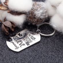 Load image into Gallery viewer, Inspirational 2021 Graduation Birthday Gift for Boys Girls Men Women Keychain for Best Friend Sister Brother Athlete Yourself Myself Motivational Self-Help Christmas Keyring
